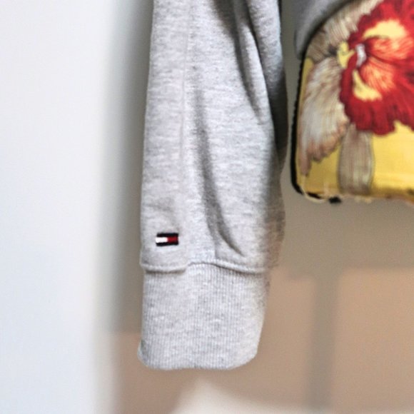 Tommy Jeans Half-Zip Logo Cropped Pullover Large - Picture 8 of 10